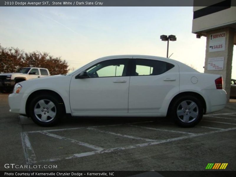Stone White / Dark Slate Gray 2010 Dodge Avenger SXT