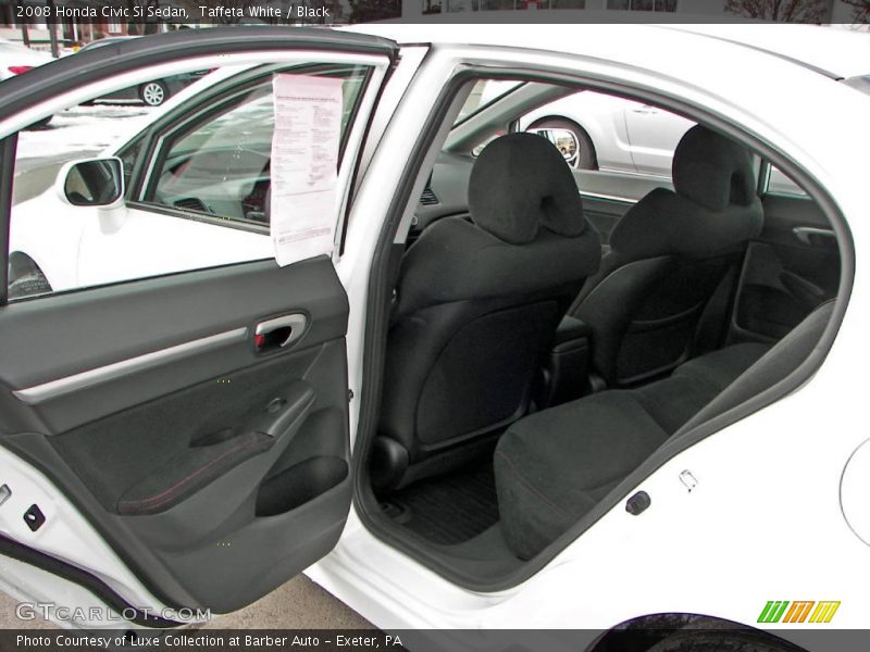 Taffeta White / Black 2008 Honda Civic Si Sedan