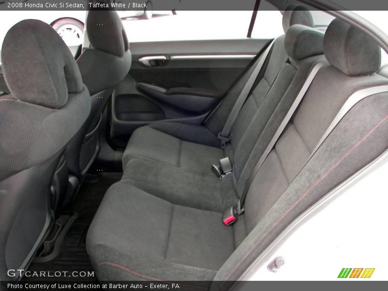Taffeta White / Black 2008 Honda Civic Si Sedan