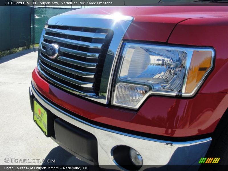 Vermillion Red / Medium Stone 2010 Ford F150 XLT SuperCrew