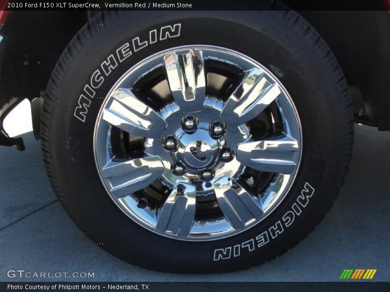 Vermillion Red / Medium Stone 2010 Ford F150 XLT SuperCrew