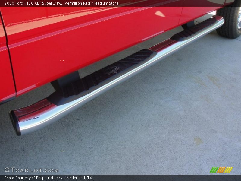 Vermillion Red / Medium Stone 2010 Ford F150 XLT SuperCrew