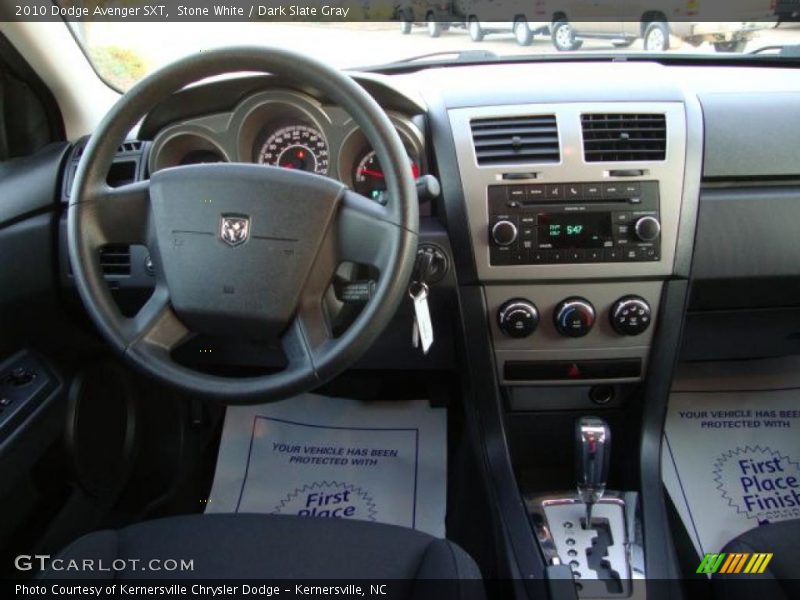 Stone White / Dark Slate Gray 2010 Dodge Avenger SXT