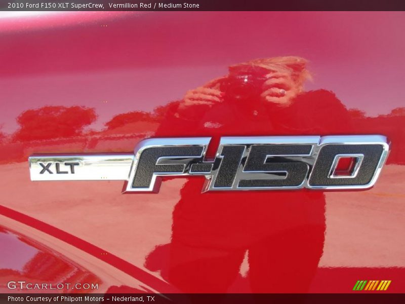 Vermillion Red / Medium Stone 2010 Ford F150 XLT SuperCrew