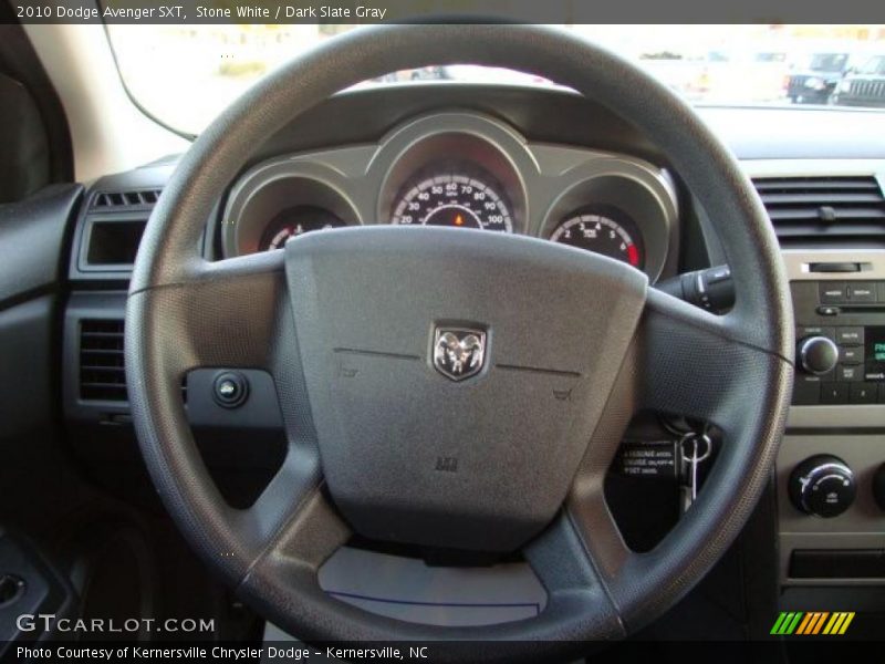 Stone White / Dark Slate Gray 2010 Dodge Avenger SXT