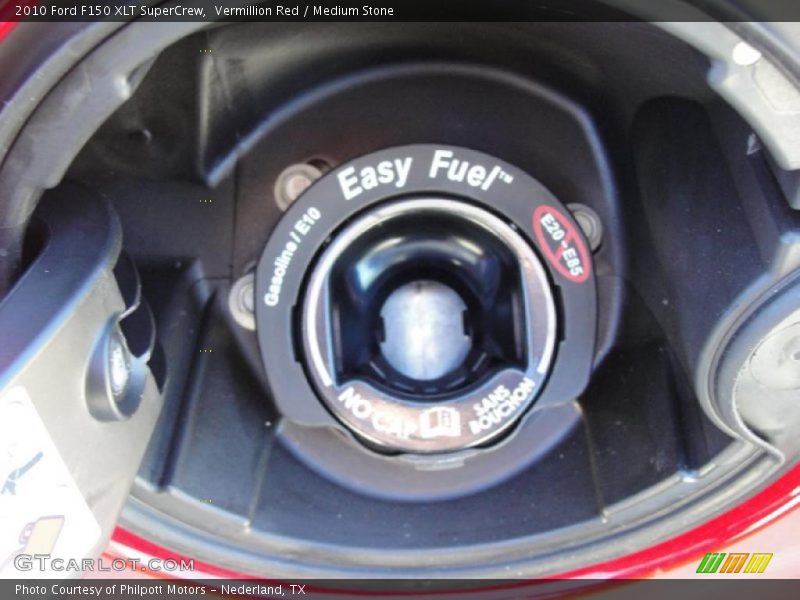 Vermillion Red / Medium Stone 2010 Ford F150 XLT SuperCrew