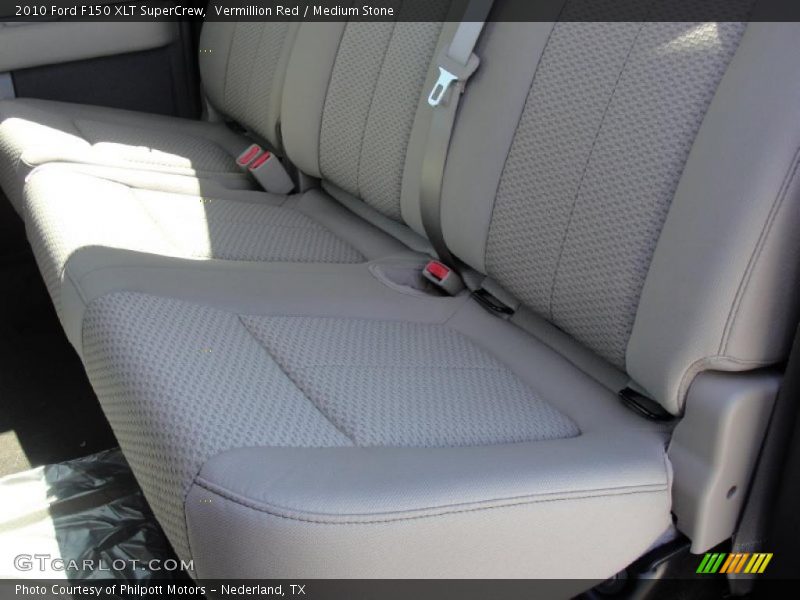 Vermillion Red / Medium Stone 2010 Ford F150 XLT SuperCrew