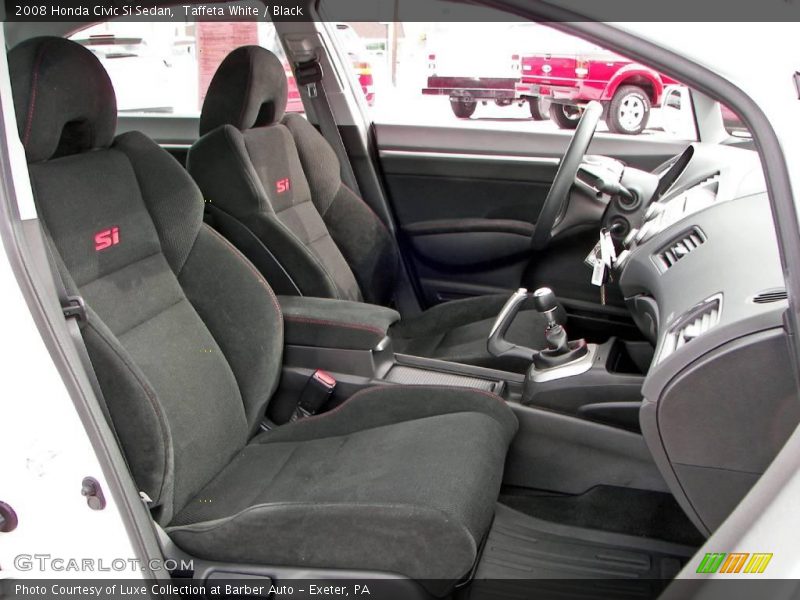 Taffeta White / Black 2008 Honda Civic Si Sedan