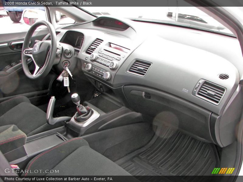 Taffeta White / Black 2008 Honda Civic Si Sedan