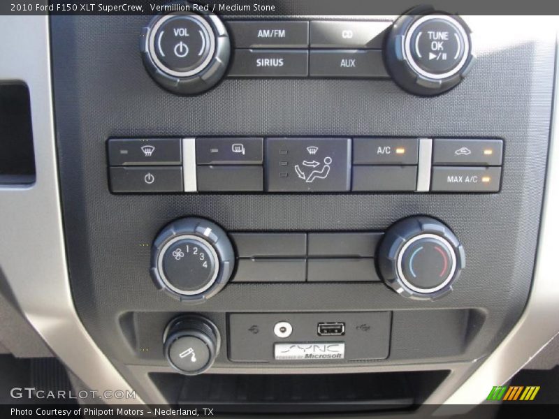 Vermillion Red / Medium Stone 2010 Ford F150 XLT SuperCrew