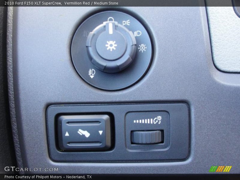 Vermillion Red / Medium Stone 2010 Ford F150 XLT SuperCrew