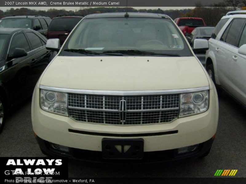 Creme Brulee Metallic / Medium Camel 2007 Lincoln MKX AWD