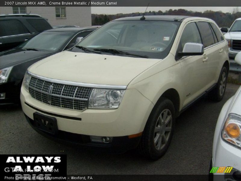 Creme Brulee Metallic / Medium Camel 2007 Lincoln MKX AWD