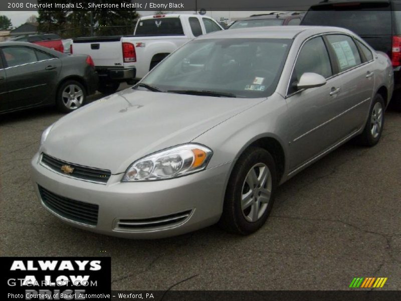 Silverstone Metallic / Ebony Black 2008 Chevrolet Impala LS