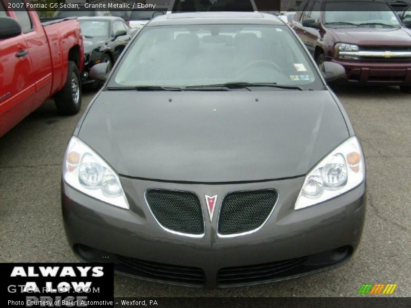 Granite Metallic / Ebony 2007 Pontiac G6 Sedan
