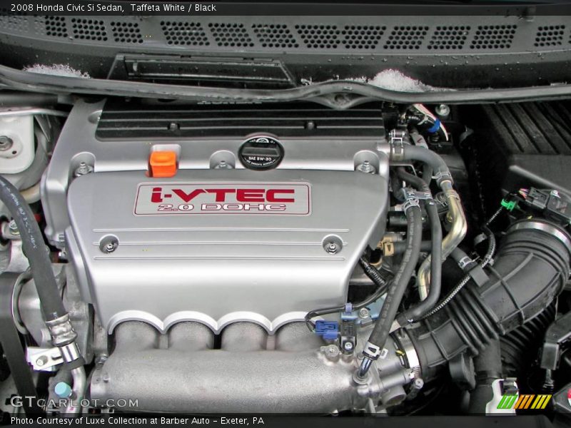 Taffeta White / Black 2008 Honda Civic Si Sedan