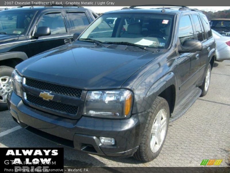 Graphite Metallic / Light Gray 2007 Chevrolet TrailBlazer LT 4x4