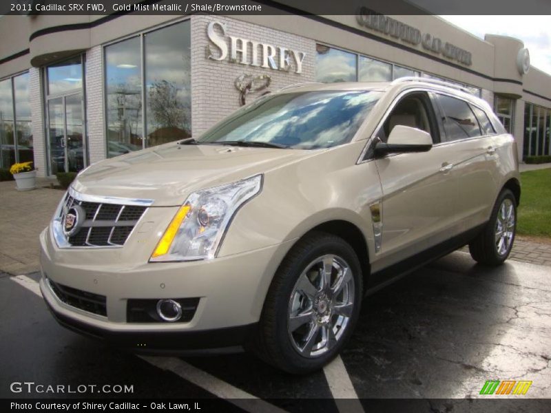 Gold Mist Metallic / Shale/Brownstone 2011 Cadillac SRX FWD