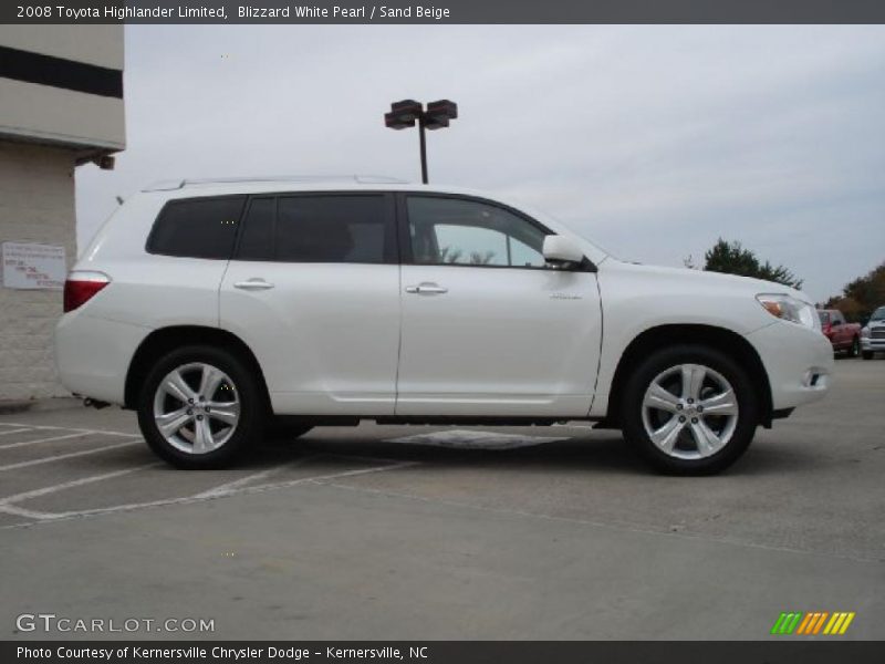 2008 Highlander Limited Blizzard White Pearl