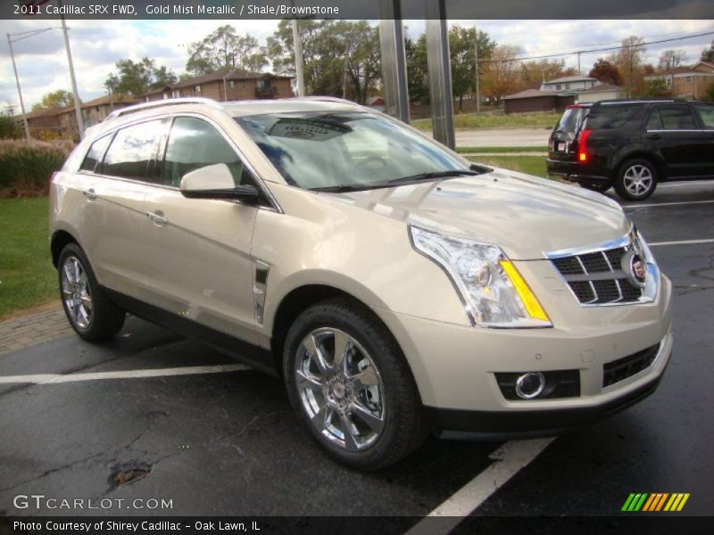 Gold Mist Metallic / Shale/Brownstone 2011 Cadillac SRX FWD