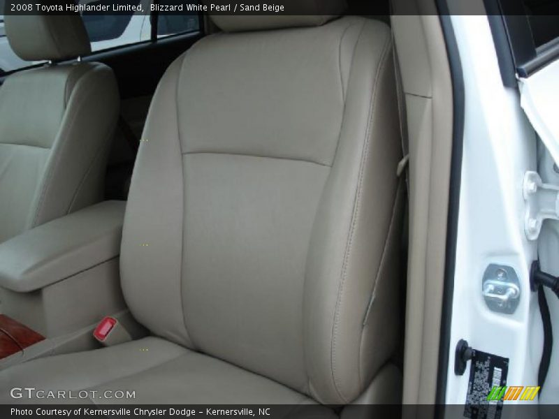  2008 Highlander Limited Sand Beige Interior