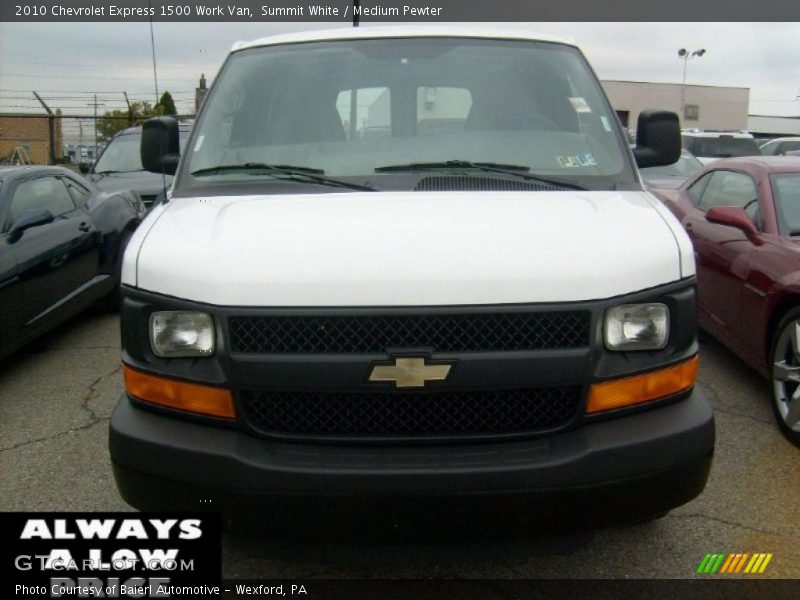 Summit White / Medium Pewter 2010 Chevrolet Express 1500 Work Van