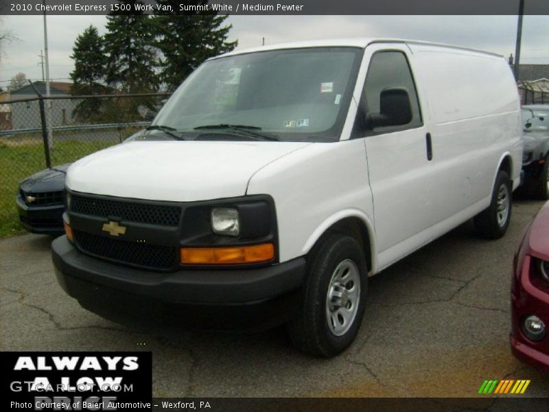 Summit White / Medium Pewter 2010 Chevrolet Express 1500 Work Van