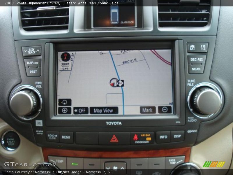 Navigation of 2008 Highlander Limited