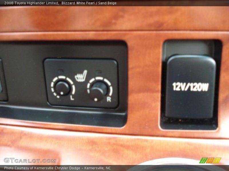 Blizzard White Pearl / Sand Beige 2008 Toyota Highlander Limited