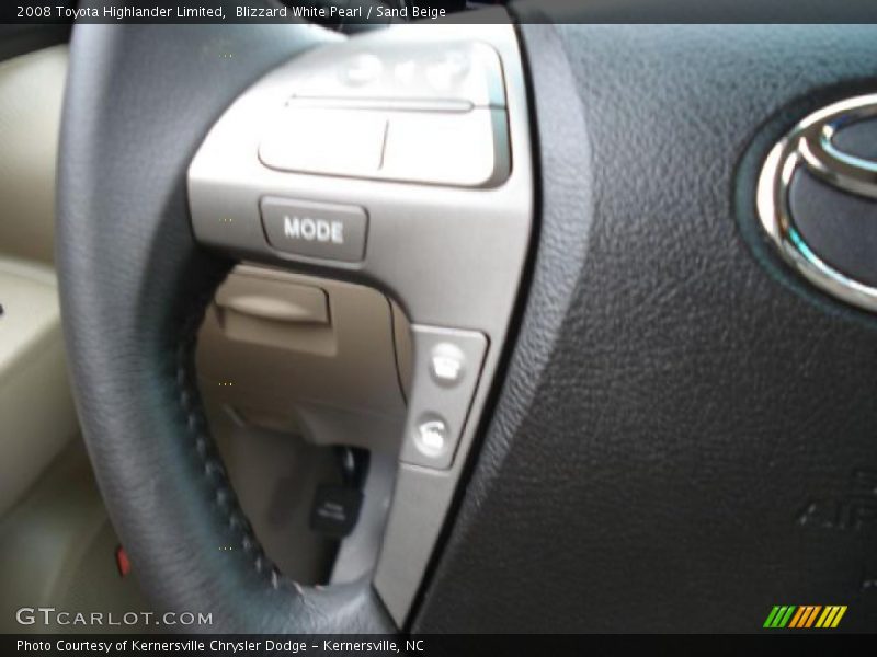 Controls of 2008 Highlander Limited