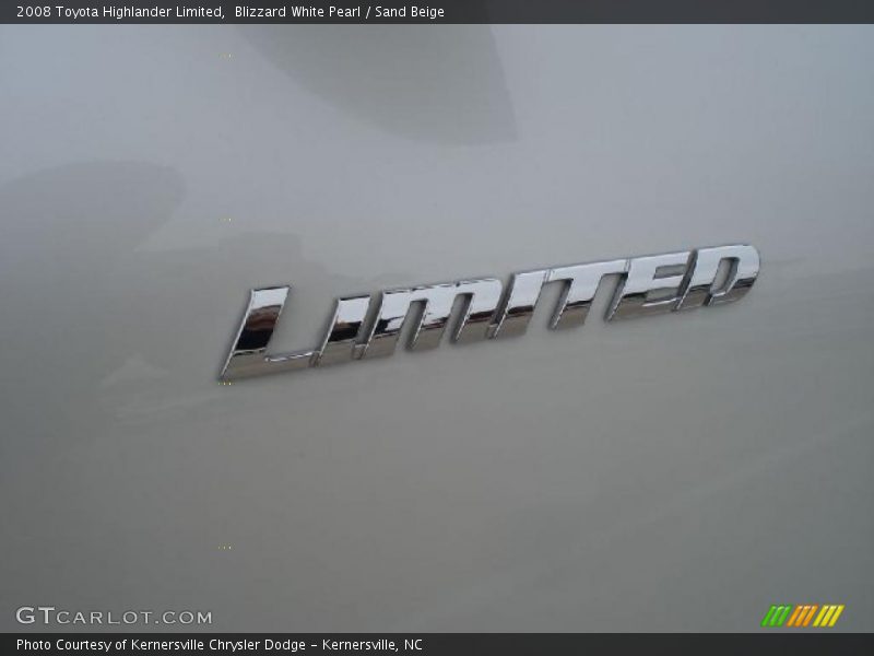  2008 Highlander Limited Logo