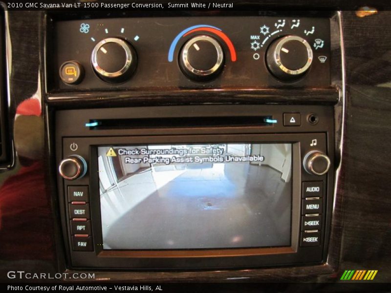 Controls of 2010 Savana Van LT 1500 Passenger Conversion