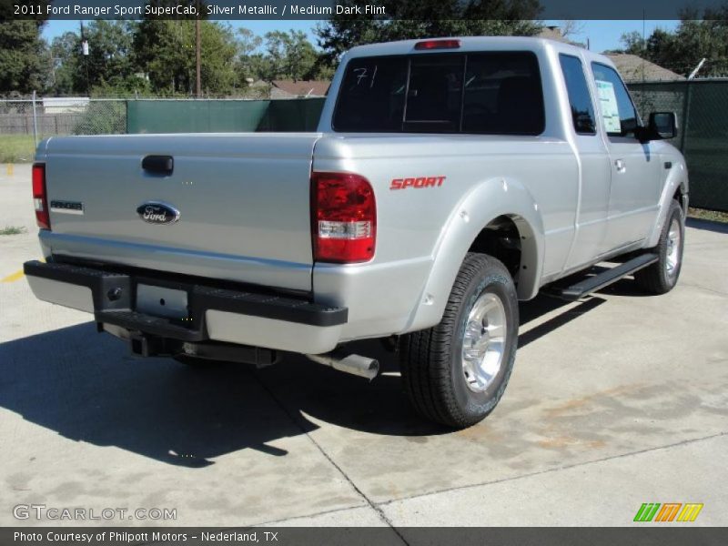 Silver Metallic / Medium Dark Flint 2011 Ford Ranger Sport SuperCab