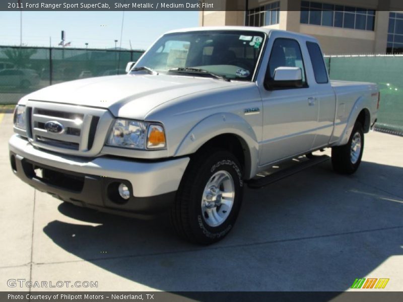 Silver Metallic / Medium Dark Flint 2011 Ford Ranger Sport SuperCab