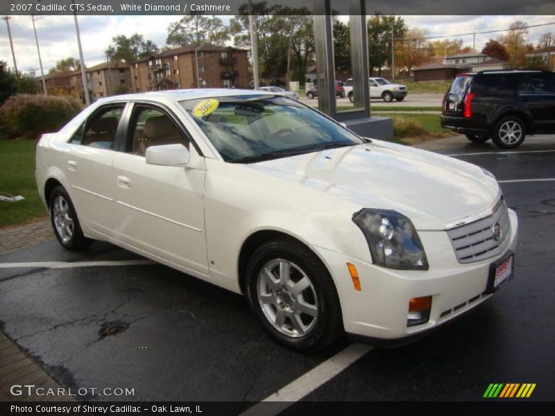 White Diamond / Cashmere 2007 Cadillac CTS Sedan