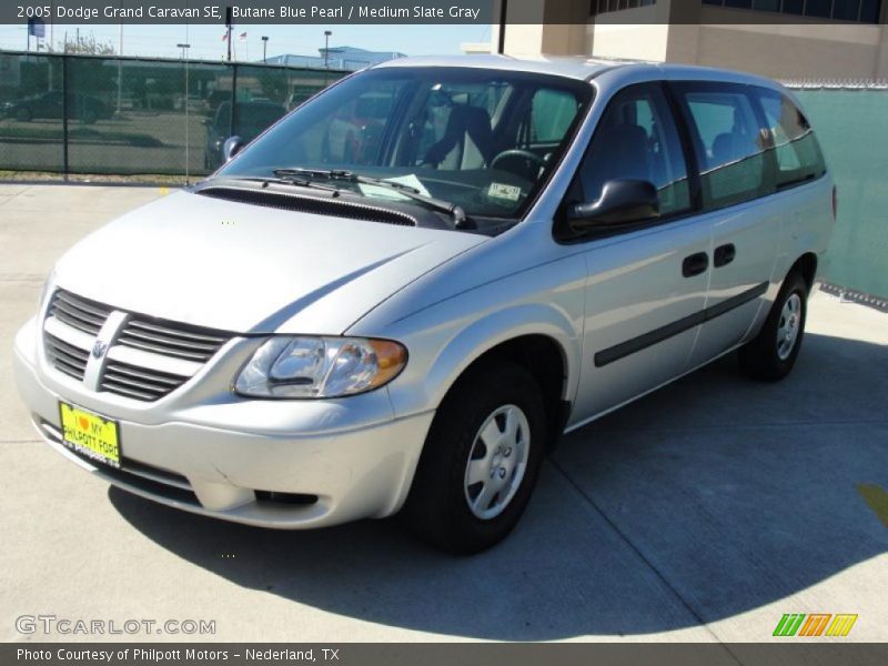 Butane Blue Pearl / Medium Slate Gray 2005 Dodge Grand Caravan SE