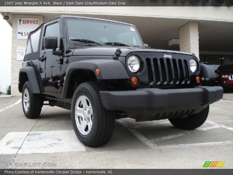 Black / Dark Slate Gray/Medium Slate Gray 2007 Jeep Wrangler X 4x4