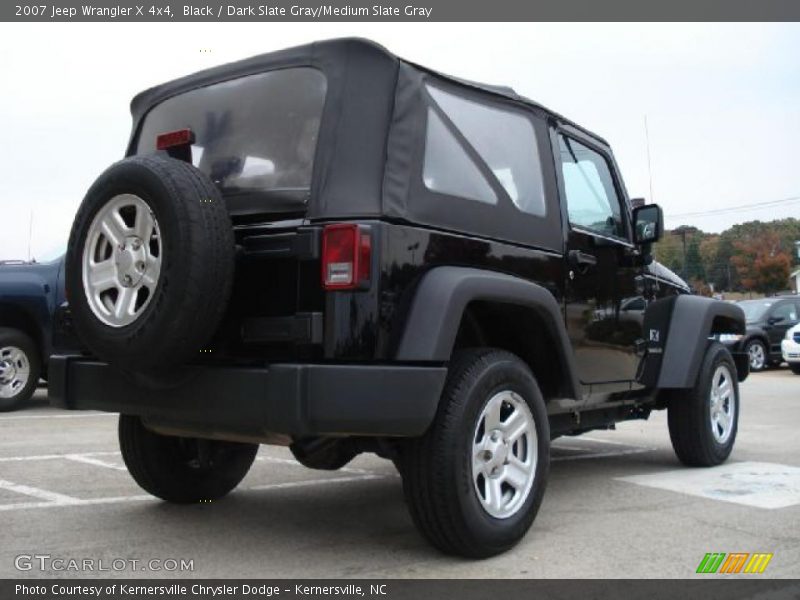 Black / Dark Slate Gray/Medium Slate Gray 2007 Jeep Wrangler X 4x4