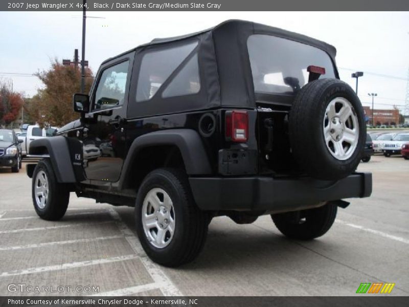 Black / Dark Slate Gray/Medium Slate Gray 2007 Jeep Wrangler X 4x4