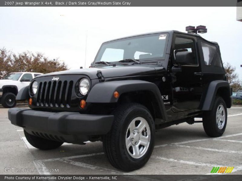 Black / Dark Slate Gray/Medium Slate Gray 2007 Jeep Wrangler X 4x4