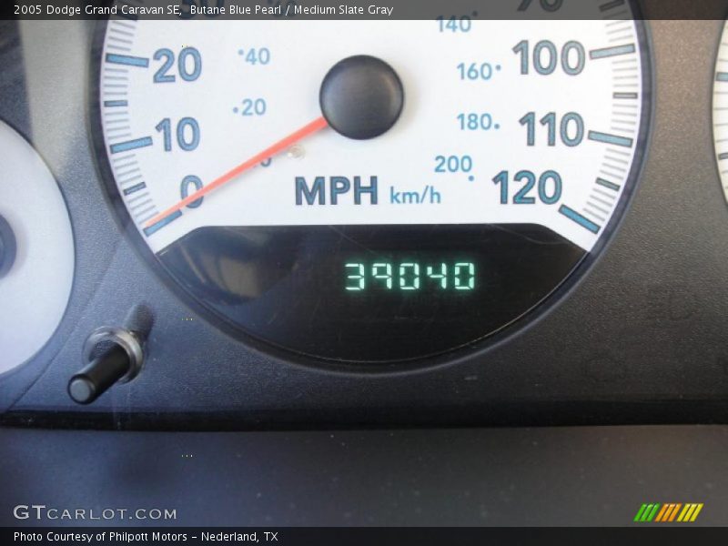 Butane Blue Pearl / Medium Slate Gray 2005 Dodge Grand Caravan SE