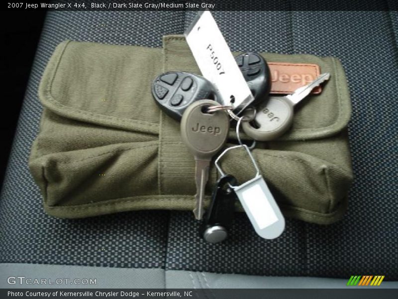 Black / Dark Slate Gray/Medium Slate Gray 2007 Jeep Wrangler X 4x4