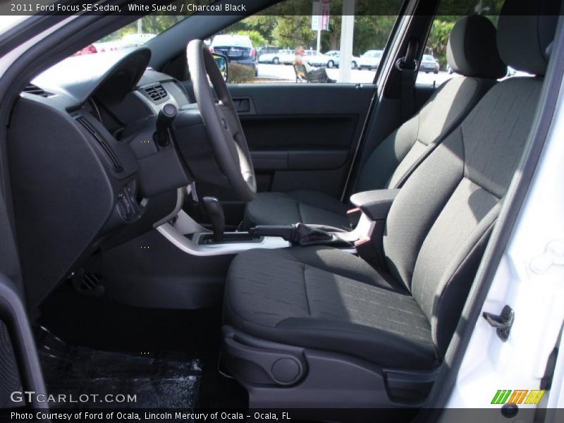 White Suede / Charcoal Black 2011 Ford Focus SE Sedan