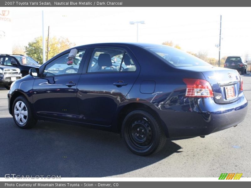 Nautical Blue Metallic / Dark Charcoal 2007 Toyota Yaris Sedan