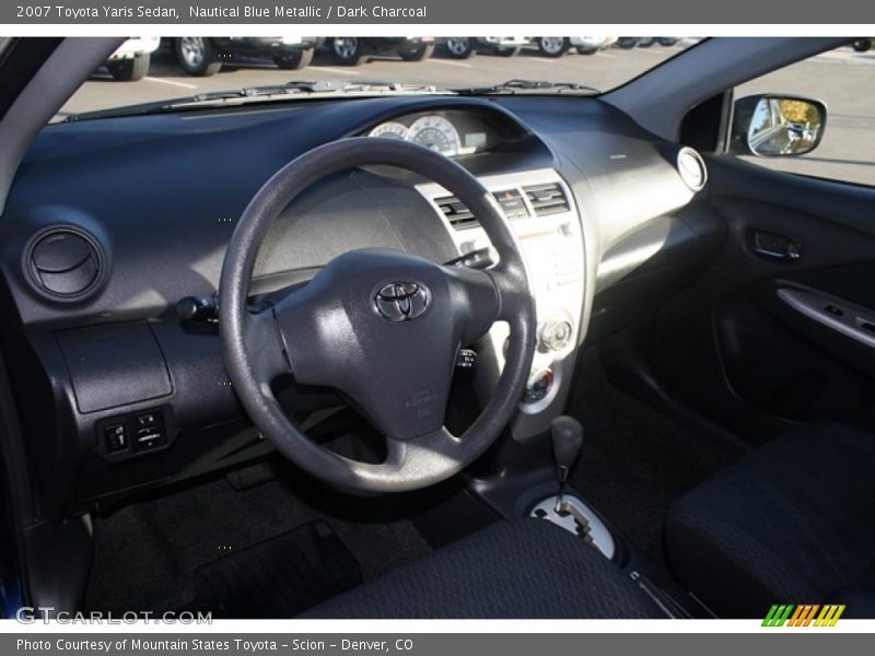 Nautical Blue Metallic / Dark Charcoal 2007 Toyota Yaris Sedan