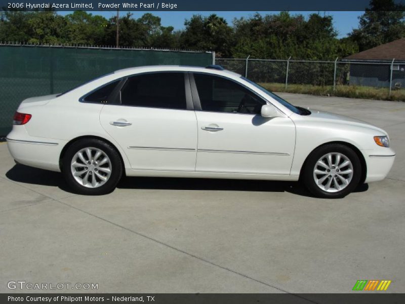 Powder White Pearl / Beige 2006 Hyundai Azera Limited