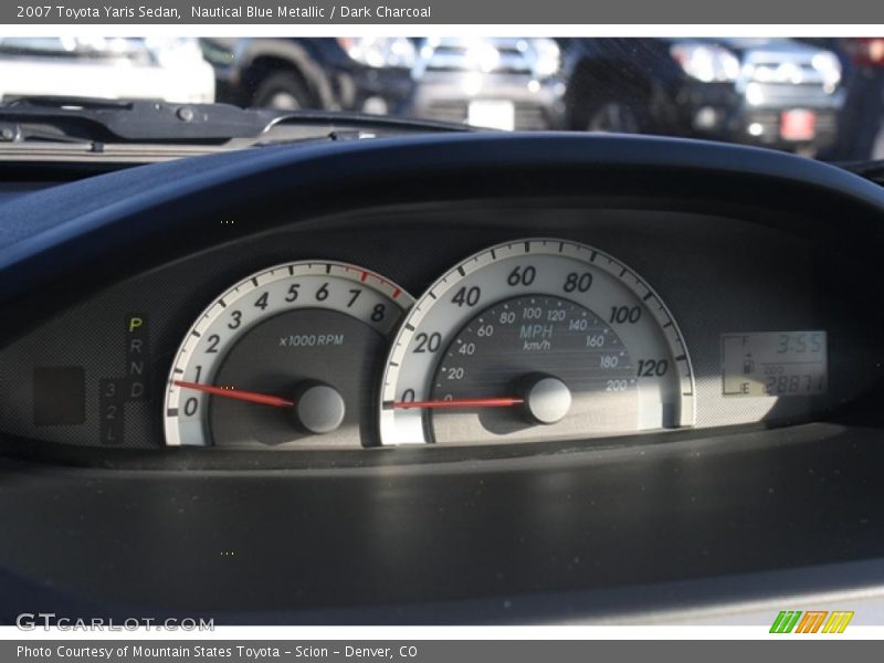 Nautical Blue Metallic / Dark Charcoal 2007 Toyota Yaris Sedan