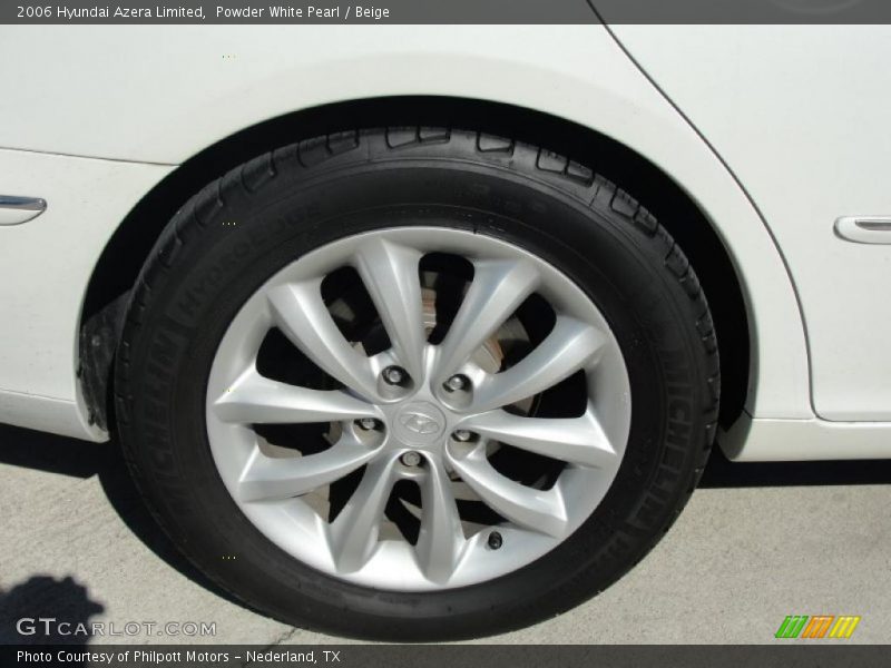 Powder White Pearl / Beige 2006 Hyundai Azera Limited