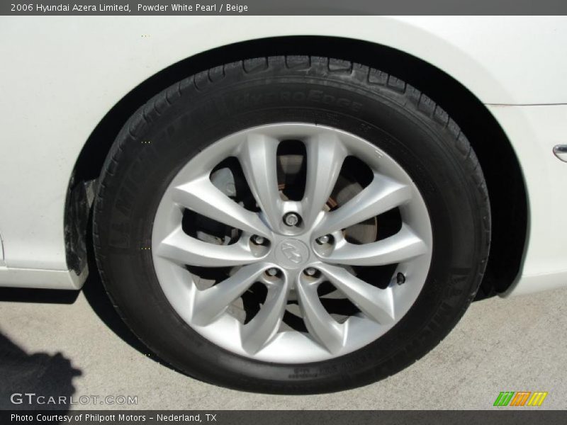 Powder White Pearl / Beige 2006 Hyundai Azera Limited