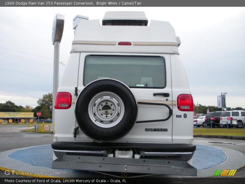 Bright White / Camel/Tan 1999 Dodge Ram Van 350 Passenger Conversion